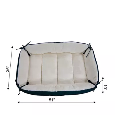 Product Armarkat Laural Green & Ivory Cuddler Dog Bed