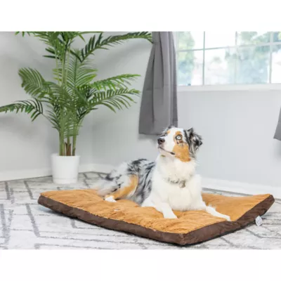 Product Armarkat Mocha & Earth Brown Faux Suede and Plush Pillow Dog Bed