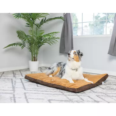 Product Armarkat Mocha & Earth Brown Faux Suede and Plush Pillow Dog Bed