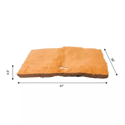 Product Armarkat Mocha & Earth Brown Faux Suede and Plush Pillow Dog Bed