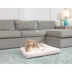 Armarkat  Beige & Ivory Snowy Velvet Pillow Dog Bed image thumbnail 2