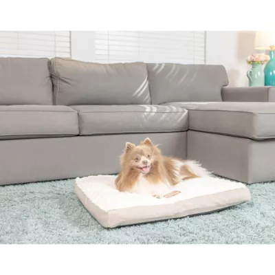 Product Armarkat  Beige & Ivory Snowy Velvet Pillow Dog Bed