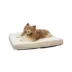 Armarkat  Beige & Ivory Snowy Velvet Pillow Dog Bed image thumbnail 4