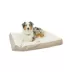 Armarkat  Beige & Ivory Snowy Velvet Pillow Dog Bed image thumbnail 1