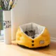 Product Armarkat Gold Waffle Buttoned Bolstered Cat Bed