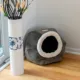 Product Armarkat Grey Cave Shape Covered Cat Bed