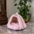 Armarkat Faux Fleece Pink Cave Cat Bed image thumbnail 2