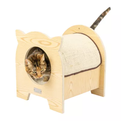Product Armarkat Hideaway Wood Cat Scratcher & Condo