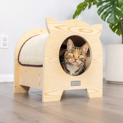 Product Armarkat Hideaway Wood Cat Scratcher & Condo