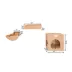 Armarkat Wall-Mounted Meandering Real Wood Cat Tree Climbing Shelf, Natural image thumbnail 5