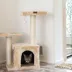 Armarkat 32-in Faux Fur Real Wood Cat Tree & Condo Kitty Pet Play House, Beige image thumbnail 4