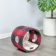 Product Armarkat Red & Black Scotch Plaid Tunnel Cat Toy, Real Wood