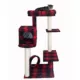 Product Armarkat 50-in Faux Fleece Real Wood Cat Tree & Condo, Red & Black Scotch Plaid