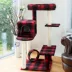 Armarkat 50-in Faux Fleece Real Wood Cat Tree & Condo, Red & Black Scotch Plaid image thumbnail 3