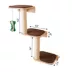 Armarkat Wall-Mounted Real Wood 3 Steps Cat Shelves & Perches Kitty Furniture, Natural image thumbnail 5