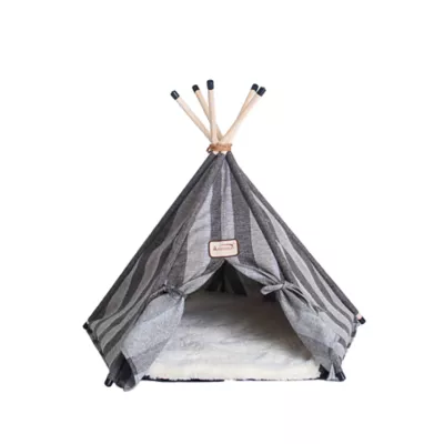 Product Armarkat Gray Stripe Teepee Tent Cat Bed