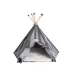 Armarkat Gray Stripe Teepee Tent Cat Bed image thumbnail 1