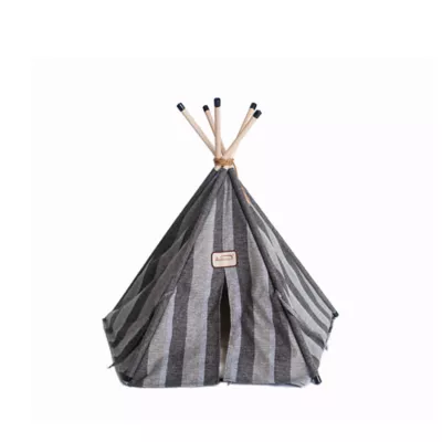 Product Armarkat Gray Stripe Teepee Tent Cat Bed