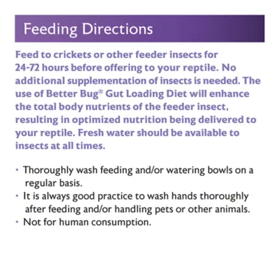 Product Mazuri Better Bug Gut Loading Diet