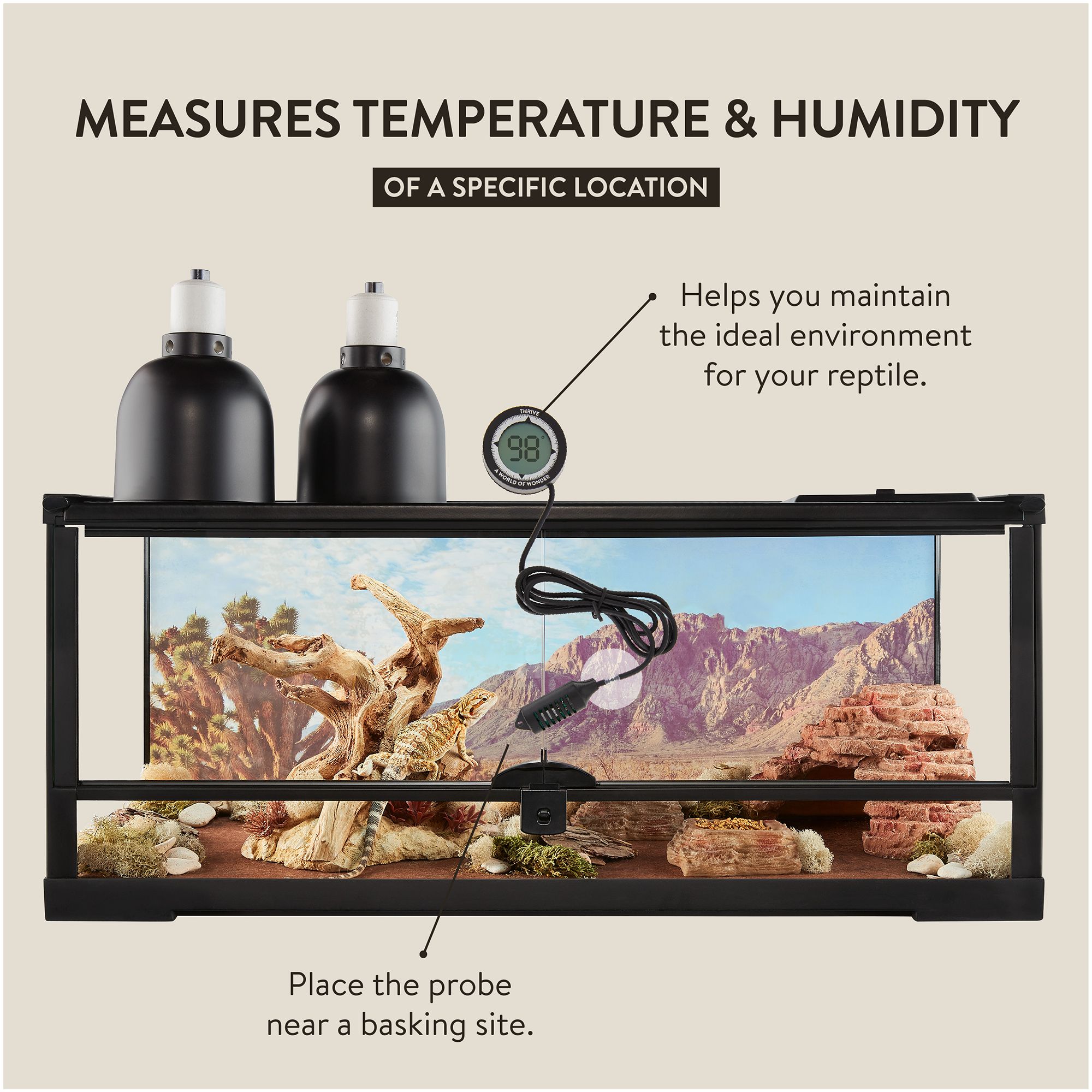 Thrive 2-in-1 Digital Thermometer & Hygrometer - Temperature & Humidity Gauge - thumbnail 3