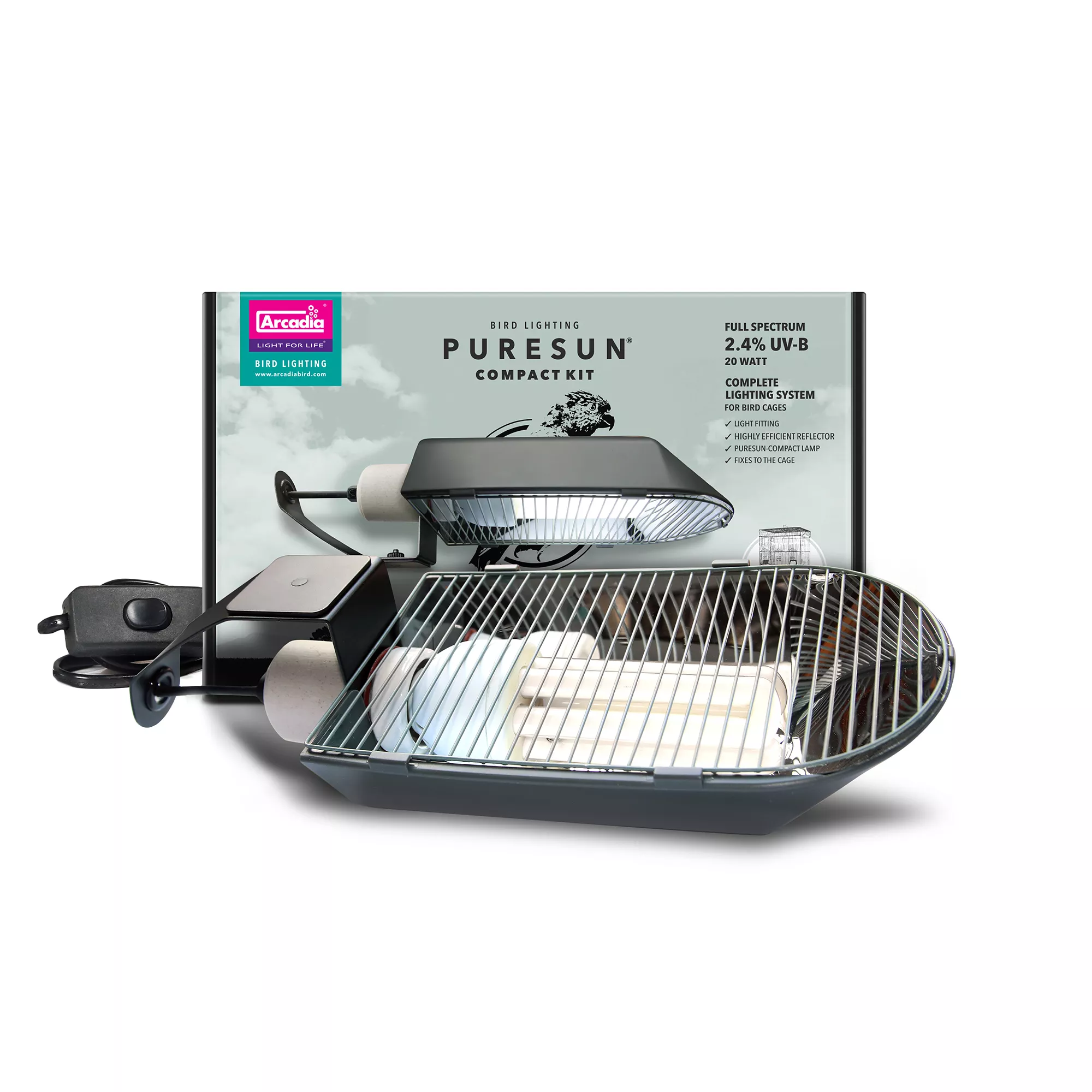 Arcadia PureSun Compact Bird Lighting Kit