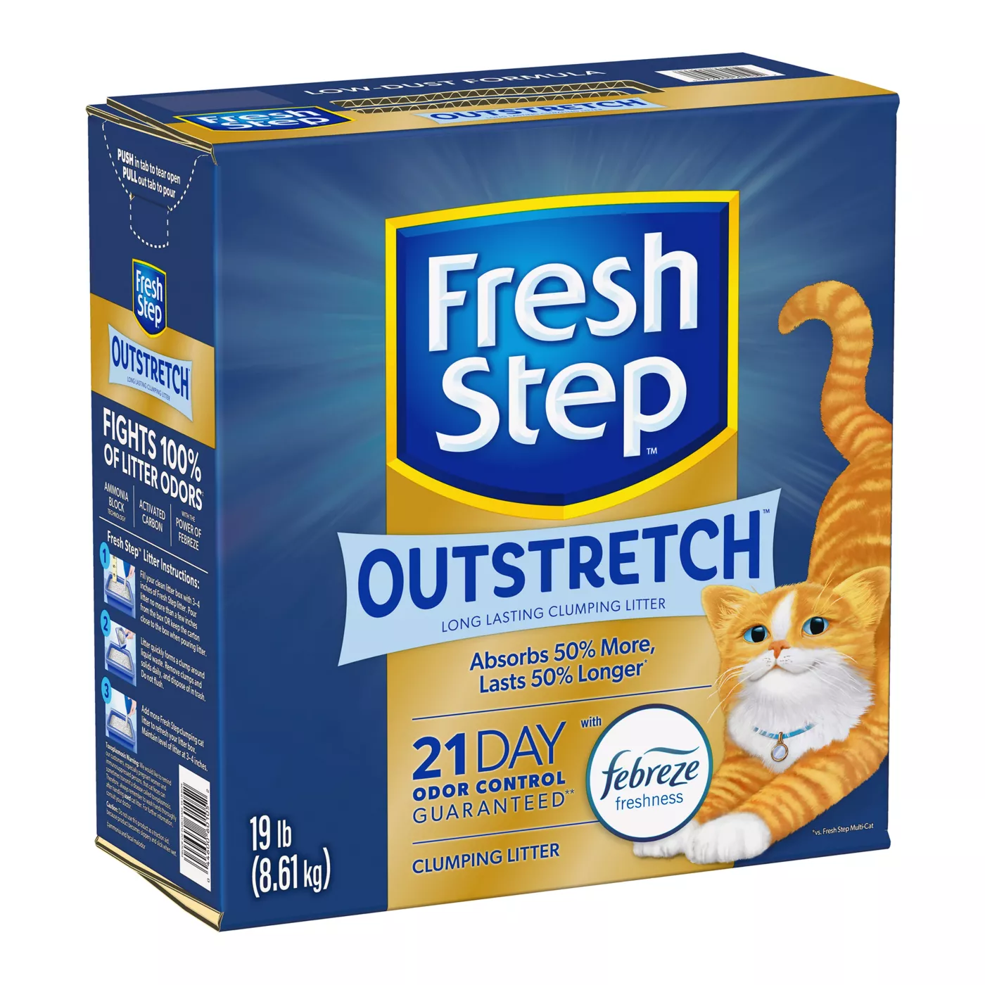 Fresh Step Outstretch with Febreeze Clumping Clay Cat Litter