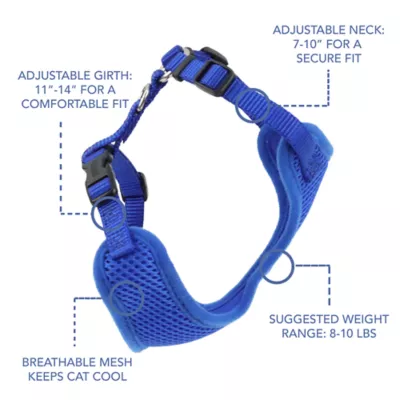 Coastal Pet Products Personalized Comfort Soft Mesh Adjustable Cat Harness - Image 4