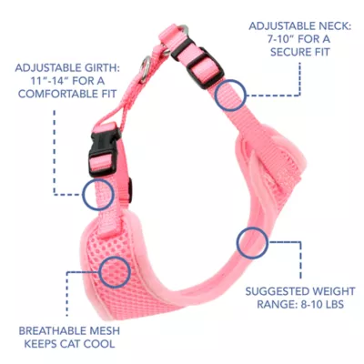Product Coastal Pet Products Personalized Comfort Soft Mesh Adjustable Cat Harness