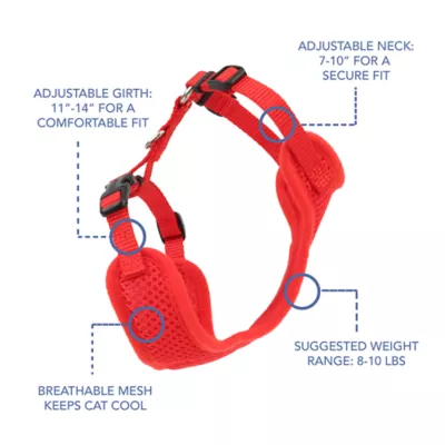 Product Coastal Pet Products Personalized Comfort Soft Mesh Adjustable Cat Harness