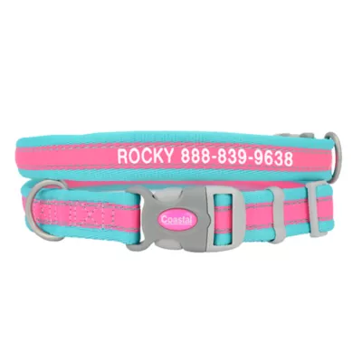 Coastal Pet Products Personalized Pet Attire Pro Reflective Adjustable Dog Collar - Image 1