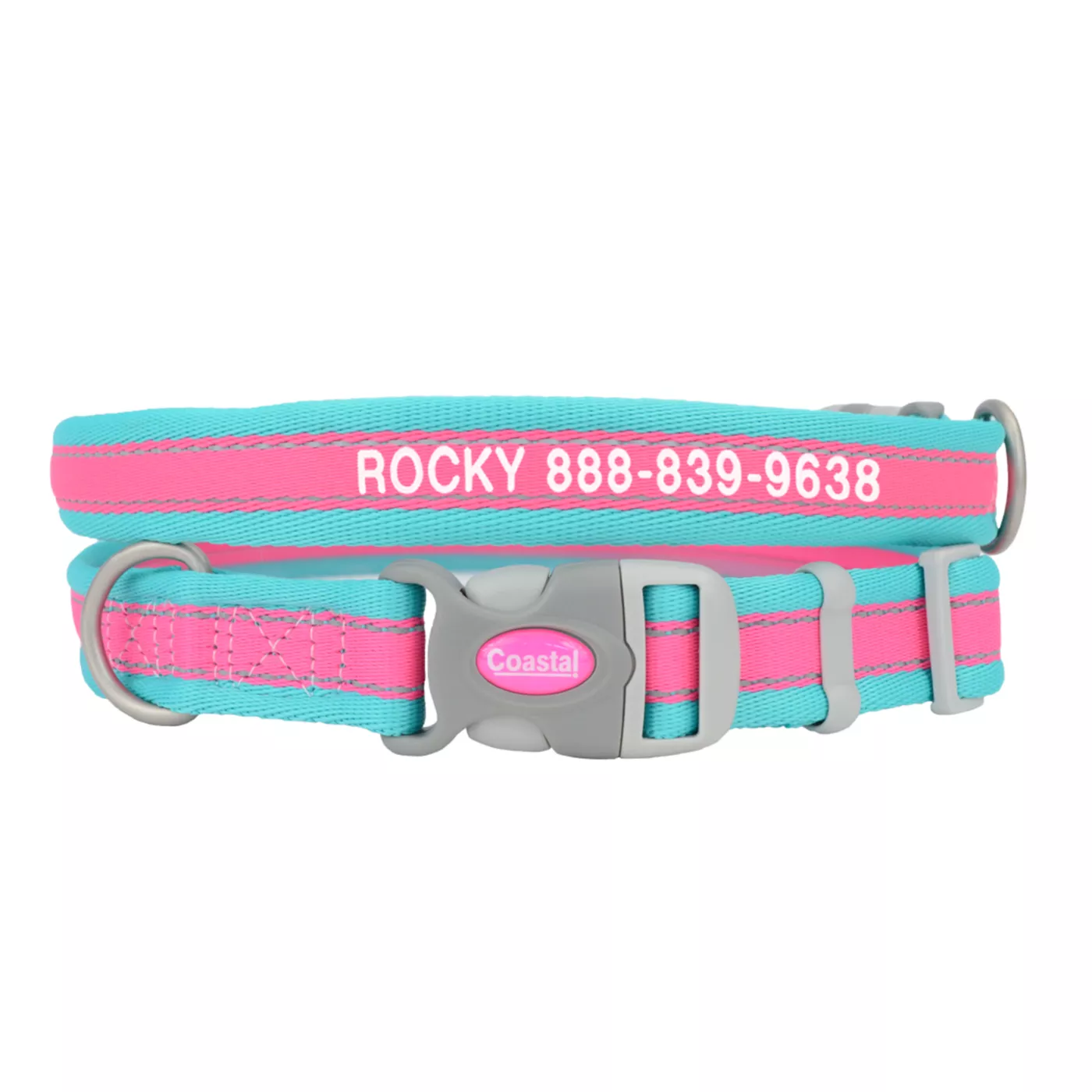 Personalized reflective dog orders collars