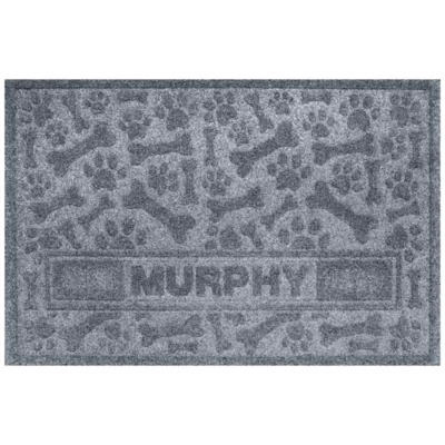 Product Bungalow Flooring Personalized WaterHog Paws & Bones Dog Bowl Placemat