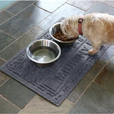 Product Bungalow Flooring Personalized WaterHog Paws & Bones Dog Bowl Placemat