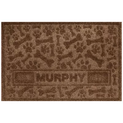 Product Bungalow Flooring Personalized WaterHog Paws & Bones Dog Bowl Placemat
