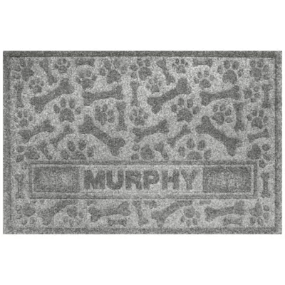 Product Bungalow Flooring Personalized WaterHog Paws & Bones Dog Bowl Placemat