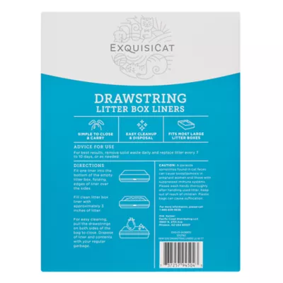 ExquisiCat® Drawstring Cat Litter Box Liners, Large-Jumbo - Image 7