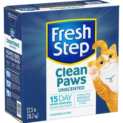 Product Fresh Step® Clean Paws Clumping Clay Cat Litter - Unscented, Low Tracking