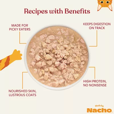 Product Made By Nacho™ Minced Cage Free with Bone Broth & Prebiotics Wet Cat Food 2.5oz - Chicken