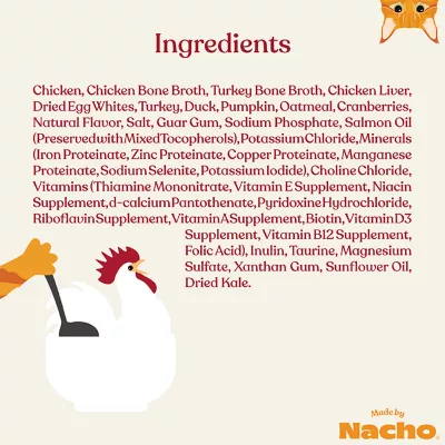 Product Made By Nacho™ Minced Cage Free with Bone Broth & Prebiotics Wet Cat Food 2.5oz - Chicken