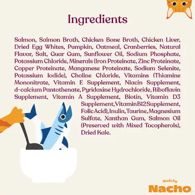 Product Made By Nacho™ Minced Sustainably Caught with Bone Broth & Prebiotics Wet Cat Food 2.5oz - Sal