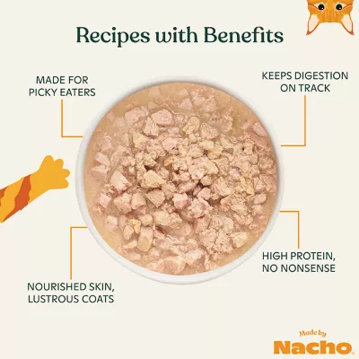 Product Made By Nacho™ Grass-Fed, Grain Finished with Bone Broth & Prebiotics Wet Cat Food 2.5oz - Bee