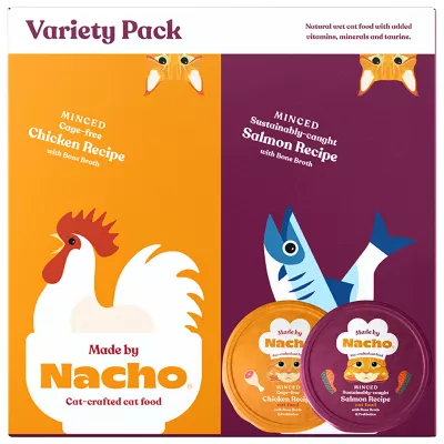 Product Made By Nacho™ Minced Natural Wet Cat Food - Variety Pack, 10ct