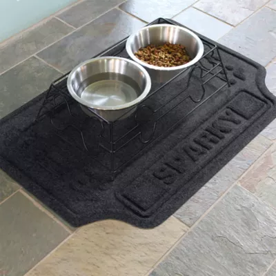 Bungalow Flooring Personalized WaterHog Drool Hog Dog Bone Dog Bowl Placemat - Image 2