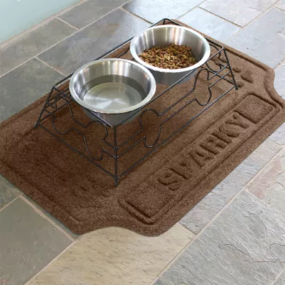 Bungalow Flooring Personalized WaterHog Drool Hog Dog Bone Dog Bowl Placemat - Image 2