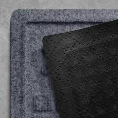 Bungalow Flooring WaterHog Dog Paw & Squares Dog Bowl Placemat, 35 x 23-in - Image 5