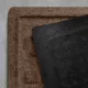 Product Bungalow Flooring WaterHog Dog Paw & Squares Dog Bowl Placemat, 35 x 23-in