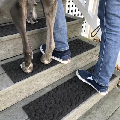 Product Bungalow Flooring WaterHog Dog Bone Stair Tread, 4 Count