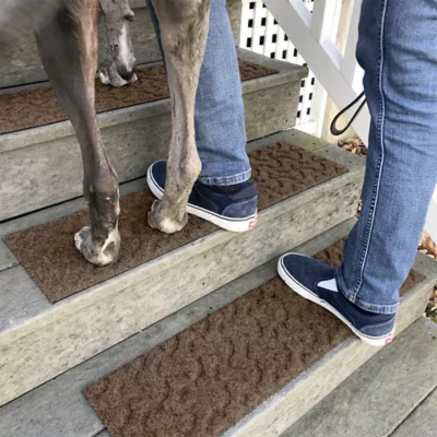 Product Bungalow Flooring WaterHog Dog Bone Stair Tread, 4 Count