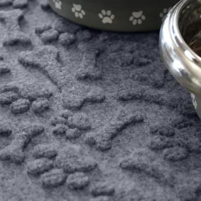 Bungalow Flooring WaterHog Paws & Bones Dog Bowl Placemat - Image 4