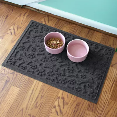 Product Bungalow Flooring WaterHog Paws & Bones Dog Bowl Placemat